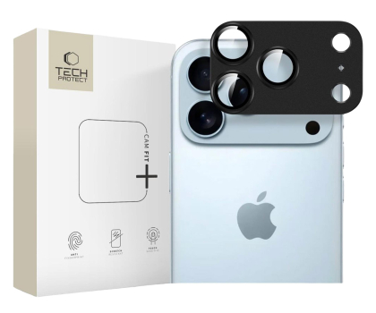 Szkło i folia ochronna TECH-PROTECT Camfull Fit+ do Iphone 17 Pro Black 5906302319220